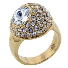 Pugster Size 7 Round Cz Asymmetric Sterling Silver Jewelry Ring Fashion