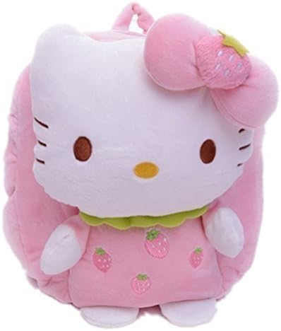 Free2mys Kids Hello Kitty Soft Plush Doll School Backpack Bag (Pink) by Free2mys