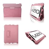VIZIO VTAB 1008 Folio Carry Case WARM PINK with Built in STAND and DOCK Microfiber Interior Cover for Vizio Vtab1008 8quot Wi-Fi Tablet PC Free Stylus Pen by SecondShells on sale