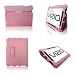 VIZIO VTAB 1008 Folio Carry Case (WARM PINK) with Built in STAND and DOCK Microfiber Interior Cover for Vizio Vtab1008 8" Wi-Fi Tablet PC + Free Stylus Pen by SecondShells