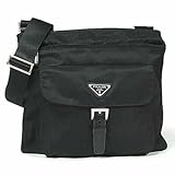 (�v���_)PRADA �i�C���� ���S�v���[�g�t �t�����g�x���g�΂ߊ|���V�����_�[�o�b�O [VELA] BT0573 NERO(�u���b�N) ���s�A���i