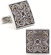 Purple Enamel Tracery Cufflinks