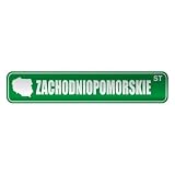  ZACHODNIOPOMORSKIE ST  STREET SIGN CITY POLAND