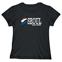 T-SHIRT WOMAN BLACK " SEOUL BRUSH " SOUTH KOREA