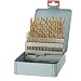 Grizzly G9753 TiN Coated Drill Set - 50 pc. Metric