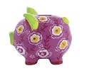 Over The Rainbow Piggy Bank Hot Pink