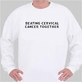 Beating Cervical Cancer Together Sweatshirt XXX-Large White