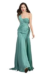 Sexy One Shoulder Chiffon Lace Mermaid Prom Dress/Party Dress 