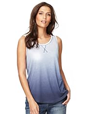 Indigo Collection Dip Dye Vest Top