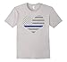 Police Tees- Thin Blue Line Heart Emblem Support Cops