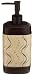 Popular Bath Diamond Stripes Beige Lotion Pump Popular Bath Diamond Stripes Beige Lotion Pump