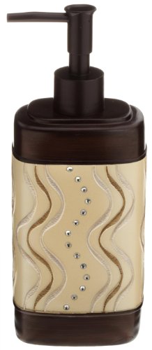 Best Price Popular Bath Diamond Stripes Beige Lotion Pump