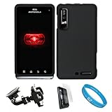 Black 2 Piece Protective Snap-On Hard Case Cover for Motorola Droid 3 Veriz ....