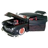 1951 Mercury Classic Diecast Car Jada Roadrats 1:24 Scale Black w/ Flames