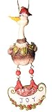 Dangling Swan w/ Joy Sign Christmas Ornament #40235