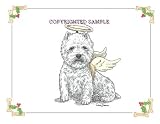 West Highland Terrier - Christmas Design by Cindy Farmer