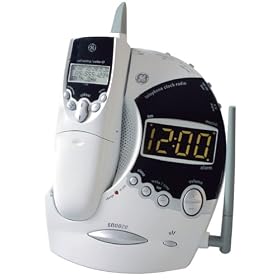 GE 26981GE3 900 MHz Analog Cordless Phone with Alarm Clock and Caller ID