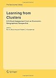 Learning from clusters : a critical assessment from an economic-geographical perspective