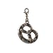  Alpenflustern Charm Rhinestone Pretzel (Antique Silver Coloured) - Traditional, Bavarian Jewelry, Pendant & Charm for Necklace, Charivari and Charm Bracelet