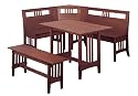 Linon Mission Kitchen Nook Set