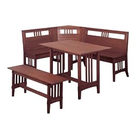 Linon Mission Kitchen Nook Set