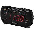 Emerson Dual Alarm SmartSet Clock Radio with 1.3" Red Display