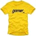 gamer T-SHIRT gelb/ schwarz