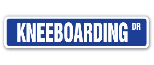 KNEEBOARDING Street Sign skiing skis watersports gift