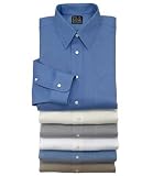 Traveler Royal Oxford Solid Point Collar Dress Shirt