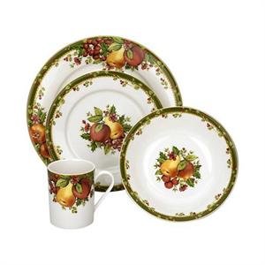 Best Price Reed & Barton Colonial Williamsburg Winter's Garland 4-Piece Dinnerware Set, Service for 1