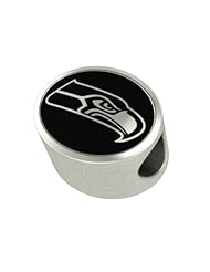Seattle Seahawks NFL Jewelry and Bead Fits Most European Style Bracelets. High Quality Bead in Stock for Immediate Shipping