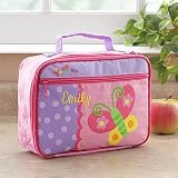 Personalized Girls Butterfly Lunch Box