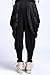 ellazhu Baggy Spring Harem Hippie Big Pockets Pants Trouser OneSize GY74 Black