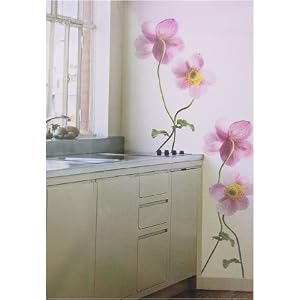 Anemones Flower Decor Wall Sticker Decoration - repositionable