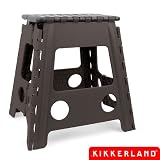 Kikkerland EZ Fold Tall Step Stool, Black by Kikkerland