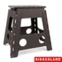 Kikkerland EZ Fold Tall  Step Stool, Black