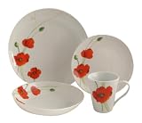 Rayware Alpine Poppy Dinner Set, 16 Piece