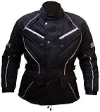 Motorradjacke, Textiljacke,schwarz + Halswärmer