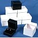 6 Earring Boxes Black Leather Showcase Jewelry Display