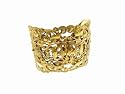 Antiqua Cuff in Gold with Flaming Heart by Virgins, Saints & Angels