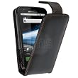 AIO Noir Housse Etui Cuir Pu Pour Motorola Atrix MB860 + Film