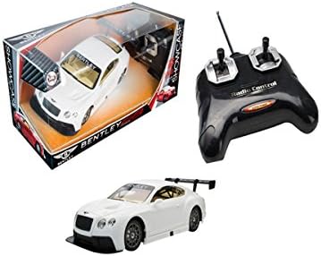 XTR Toys Showcase Select Radio Control R/C 1:24 Scale White Bentley Continental GT3 Models Car Vehicle Hobby Full Function Electric Ready to Run RTR 49MHz
