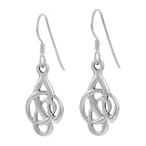 Sterling Silver Celtic Knot Dangling Earrings