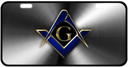 Masonic plate number Masonic license plate Masonic number plate Metal License Plate Novelty Truck Car Tag gift Decor Size 11.8" X 6.1