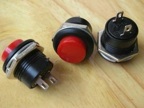 HOT SALE!!! BARGAIN PRICE!!! 2pc RED Momentary Push (On)-Off Normal Off Switch,R507 in Business