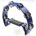 Stagg TAB-2 BL Tambourin Demi-Lune en Plastique avec 16 Cymbalettes blue