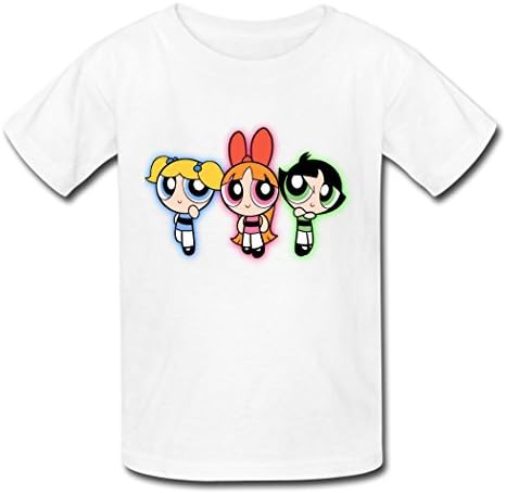 Menglisa Powerpuff Girls 2016 Kid's Famous T-shirt White X-Large