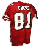 Autographed Terrell Owens San Francisco 49ers Authentic Nfl Reebok Red Jersey