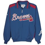 Baseball Jacket - Atlanta Braves Premier Jacket by Majestic font color=#990000 - B0007MXGP2