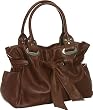Leather ''Sofia'' Satchel by Vitalio - Dark Red, Brown or Black